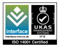 Interface UKAS ISO 14001 Certified